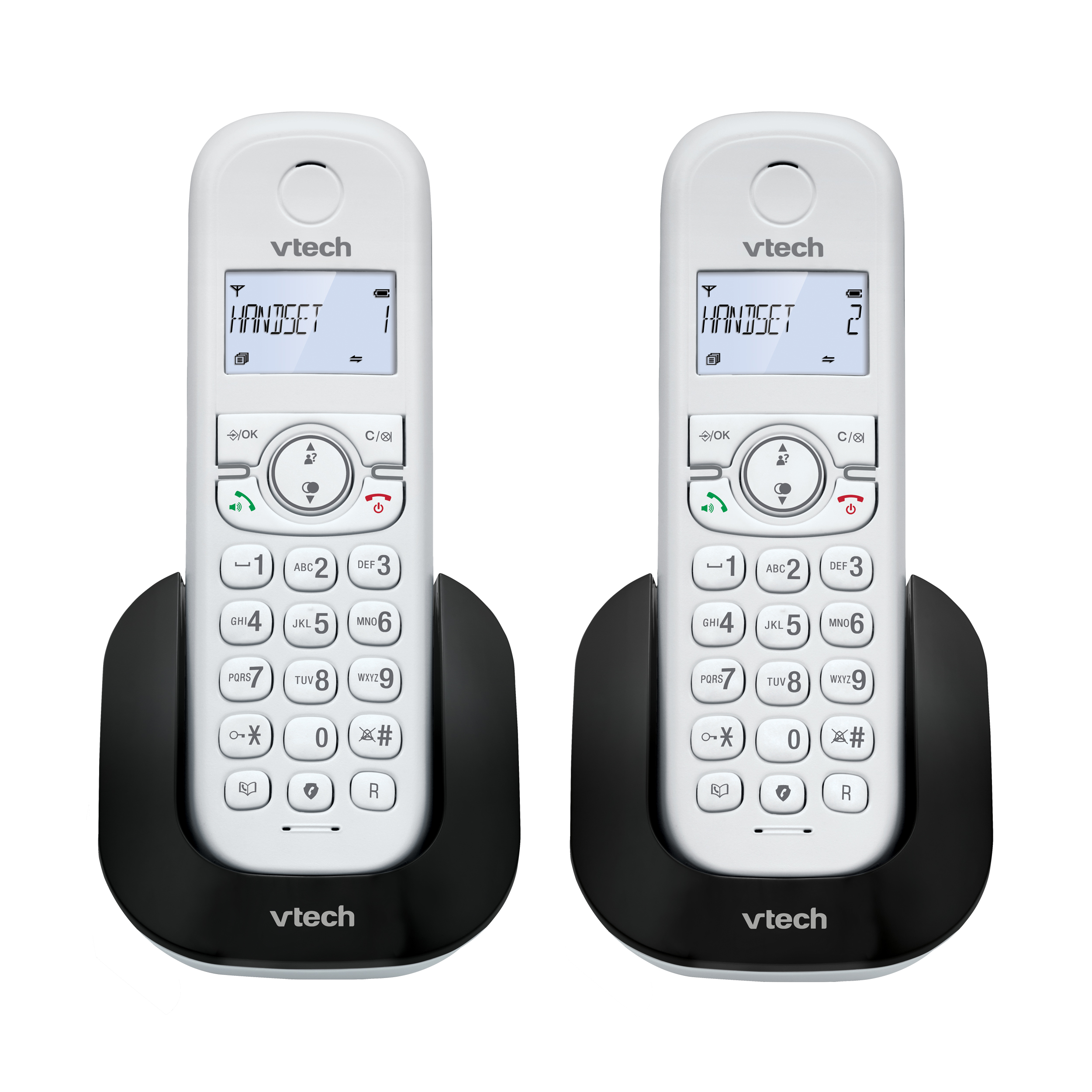 2 Handset DECT Cordless Phone with Call Block